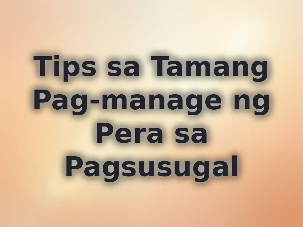 Bankroll management tips